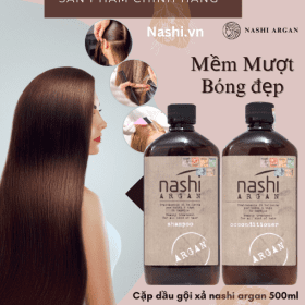 Cặp dầu gội xả Nashi Argan 500ml