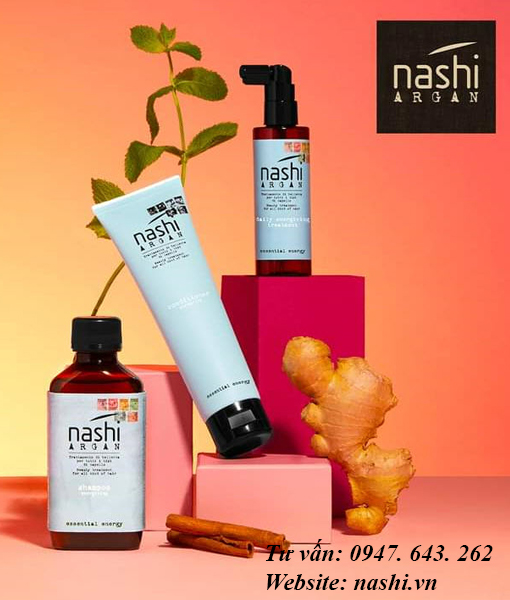 cặp dầu gội xả mềm mượt chống rụng tóc nashi argan 200ml