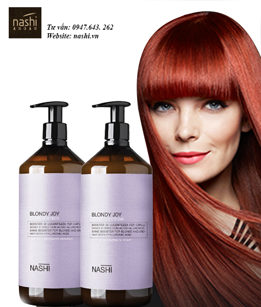 Dầu gội xả Nashi Blondy Joy cho tóc màu thời trang Dầu gội xả Nashi Blondy Joy cho tóc màu thời trang