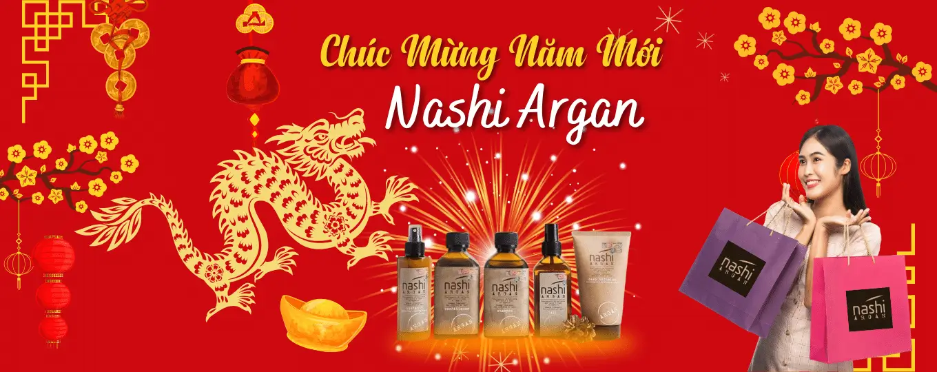 dầu gội nashi, dầu hấp nashi, tinh dầu nashi khuyến mãi tết âm lịch